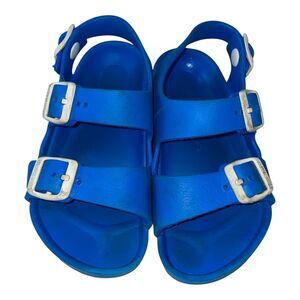 BIRKENSTOCK MILANO ESSENTIAL KIDS EVO BLUE SANDALS 30 12-12.5